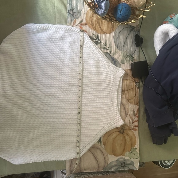 LOFT White Ribbed Tank Top - Picture 9 of 10